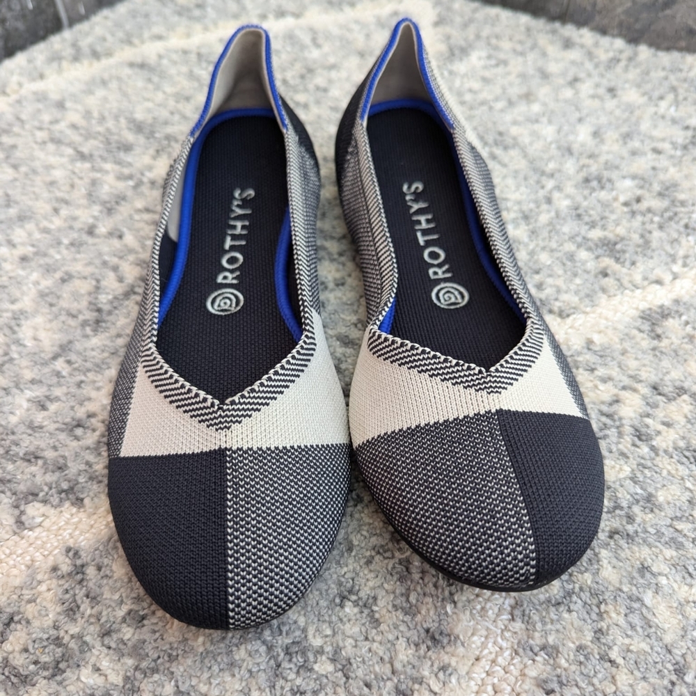Rothy's Black and Gray Flats